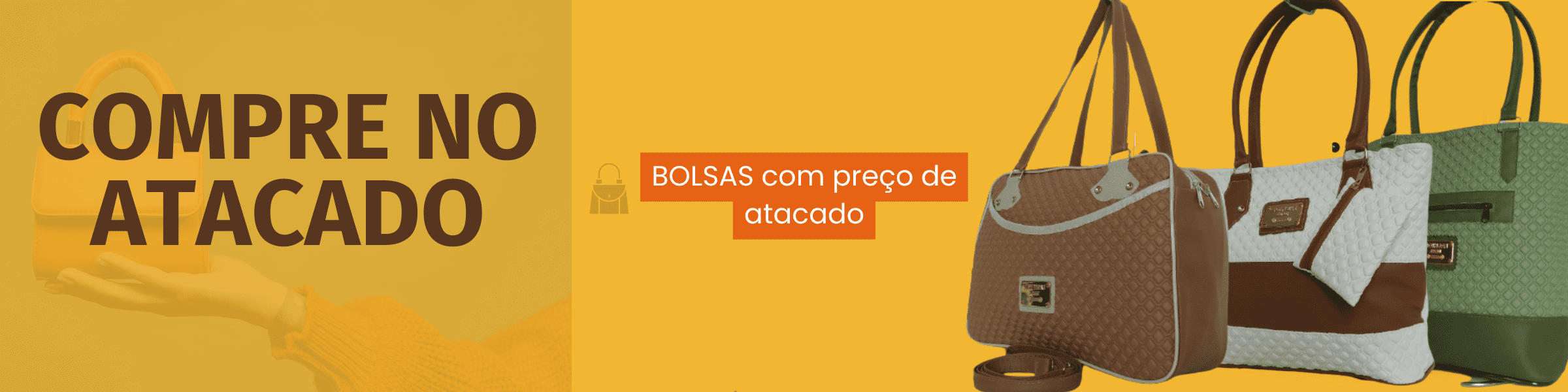 Bolsas e Carteiras - a partir de 10 Reais - Atacado e Varejo